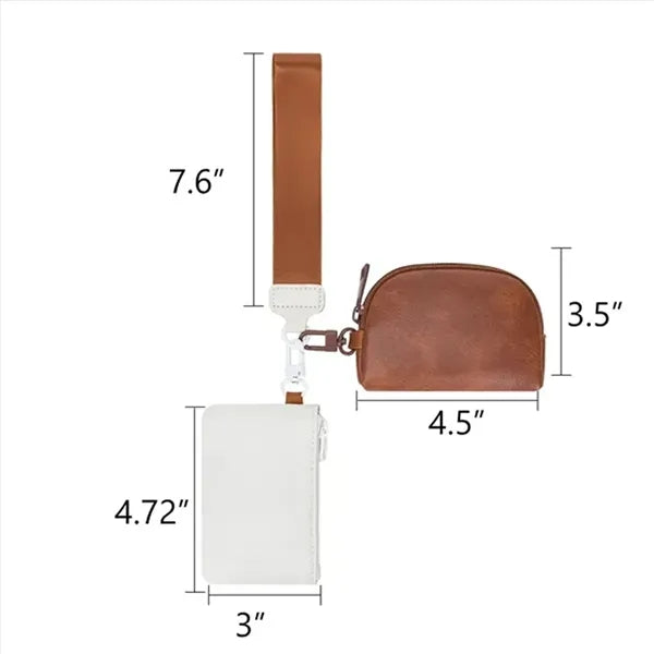 Multi-Functional Wristlet PU Mini Wallet