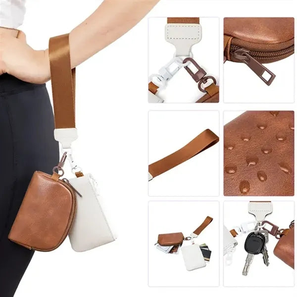Multi-Functional Wristlet PU Mini Wallet