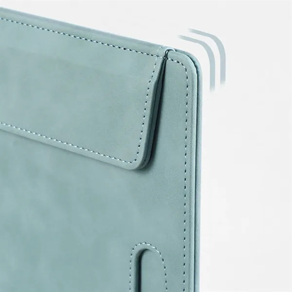 A4 Leather Document Folder With Writing Pad And Pen Holder