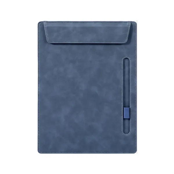 A4 Leather Document Folder With Writing Pad And Pen Holder