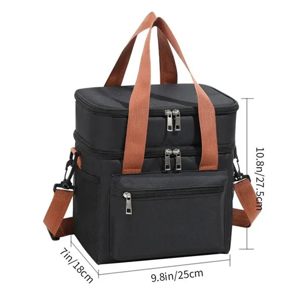 Men's Double Compartment Lunch bag