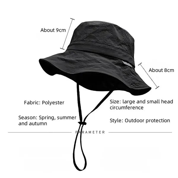 UPF50+ Unisex Summer Quick Dry Outdoor Fisherman Hat