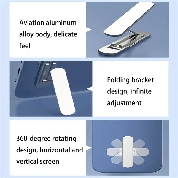 Adjustable Foldable Aluminium Zinc Alloy Phone Stand