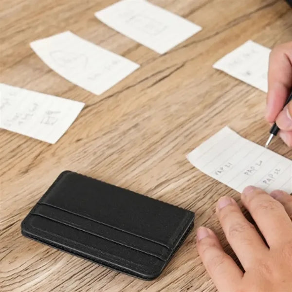 Magnetic Phone Wallet Notepad Card Holder