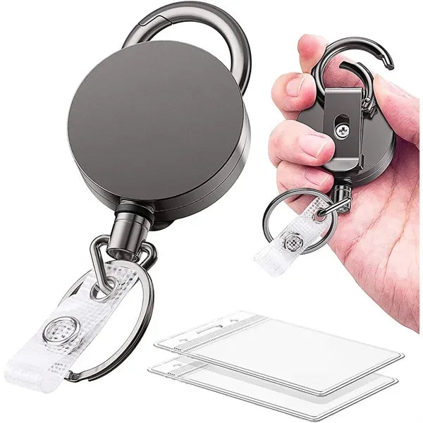 Retractable Badge Holders with Belt Clip