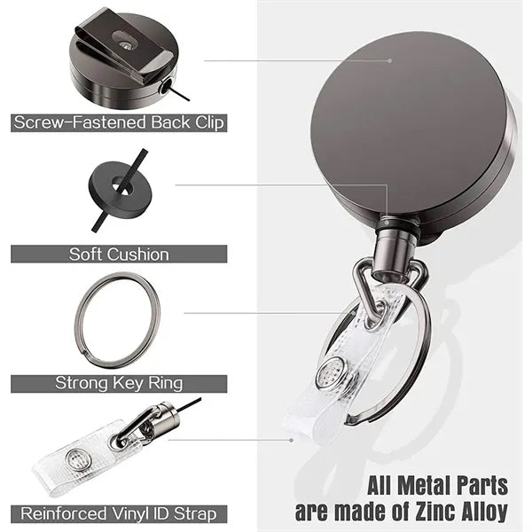 Retractable Badge Holders with Belt Clip