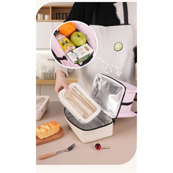 Dopamine Large Capacity Dual-Layer Lunch Bag