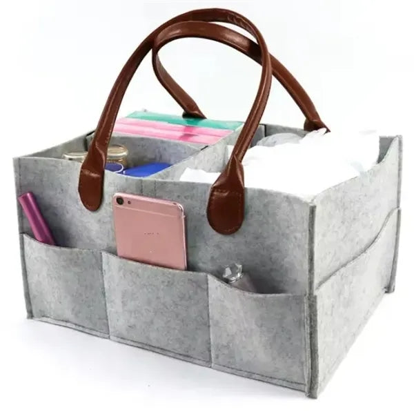 Felt Diaper Tote Organizer