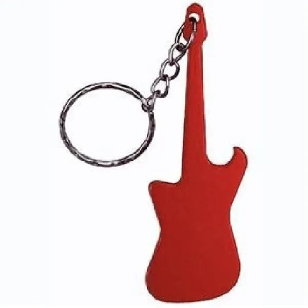Guitar Shaped Bottle Opener Keychain