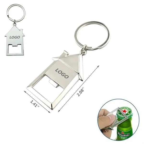 House Shaped Bottle Opener Key Holder