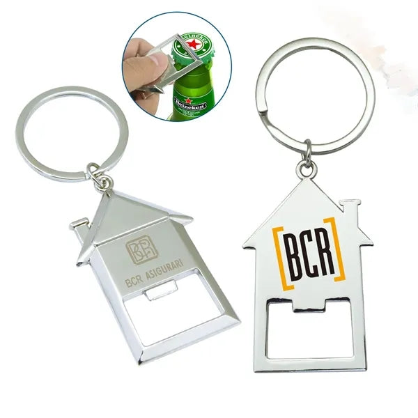 House Shaped Bottle Opener Key Holder