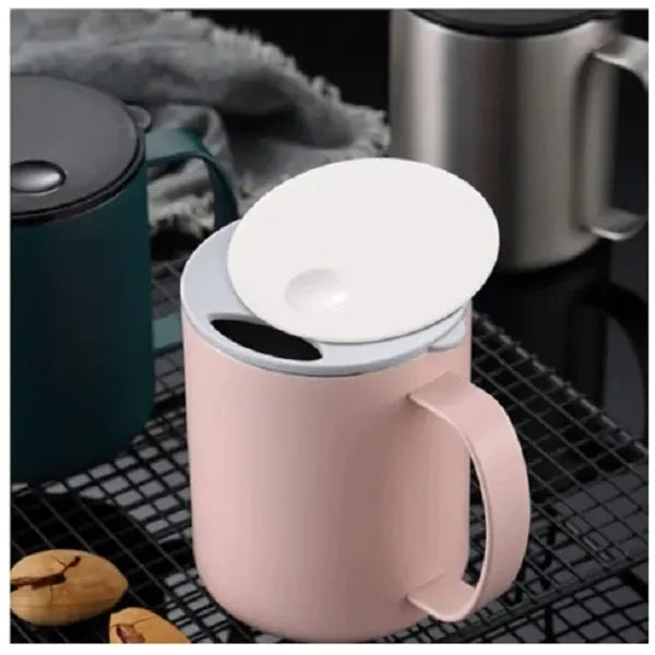 14 oz Stainless Steel Coffee Mug with a Push-Pull Lid