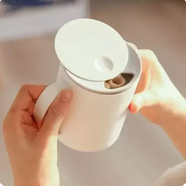 14 oz Stainless Steel Coffee Mug with a Push-Pull Lid