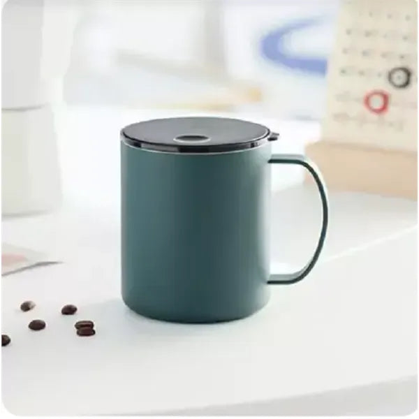 14 oz Stainless Steel Coffee Mug with a Push-Pull Lid
