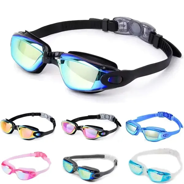 Swimming Goggles Anti Fog with Ear Plugs Nose Clip