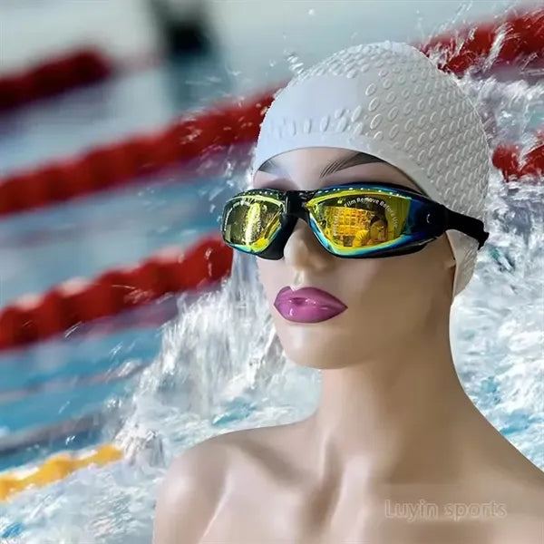 Swimming Goggles Anti Fog with Ear Plugs Nose Clip