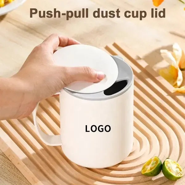 14 oz Stainless Steel Coffee Mug with a Push-Pull Lid