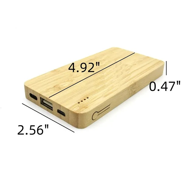 5,000 mAh Bamboo Power Bank