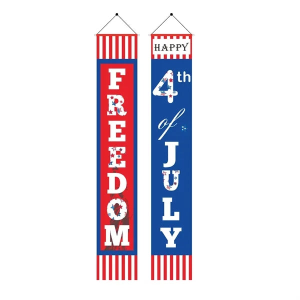 4th of July Porch Banner Set - Patriotic Door Decorations