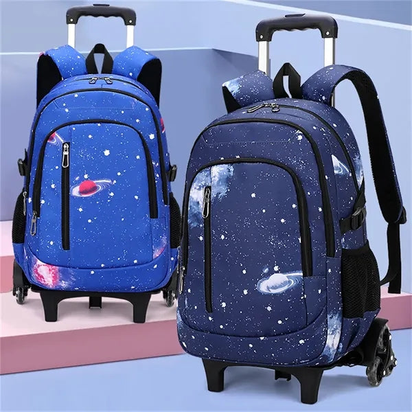 18.5in Boys Rolling Backpacks Kids' Luggage Trolley Bags 6 W