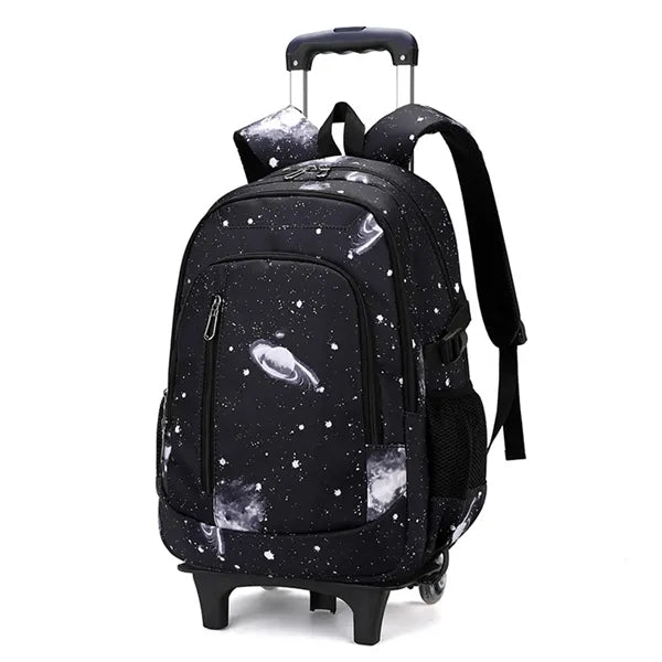 18.5in Boys Rolling Backpacks Kids' Luggage Trolley Bags 6 W