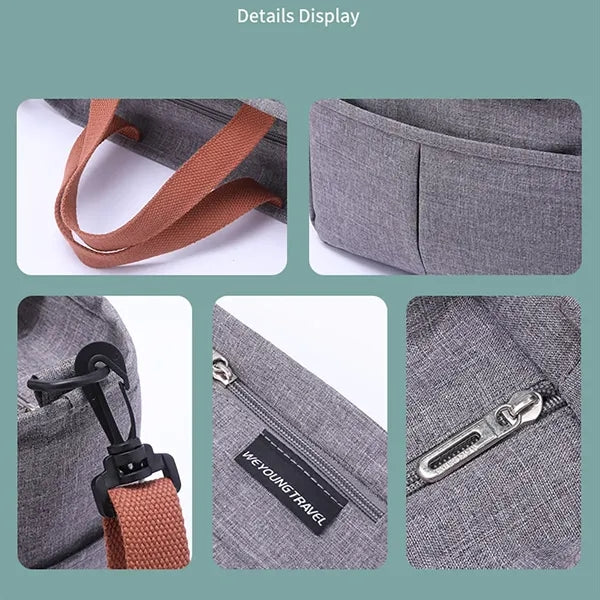 Waterproof Insulated Lunch Bag with Shoulder Strap