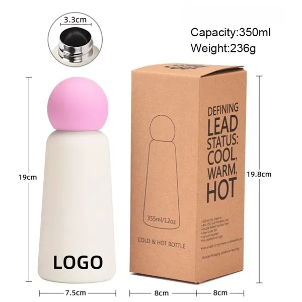 12 oz Portable Outdoor Sports Water Bottle