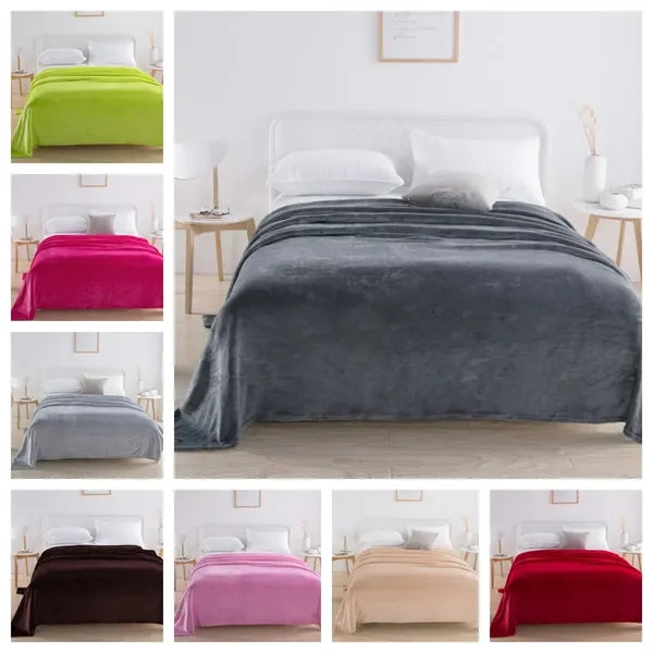 Coral Flannel Fleece Blanket Throw 40x60 Inch