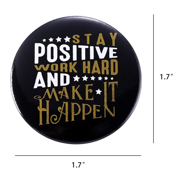 Round Cartoon Brooch