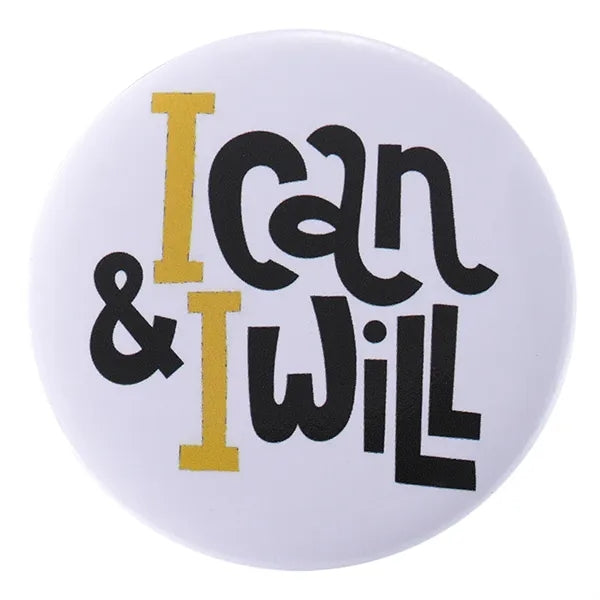 Round Cartoon Brooch