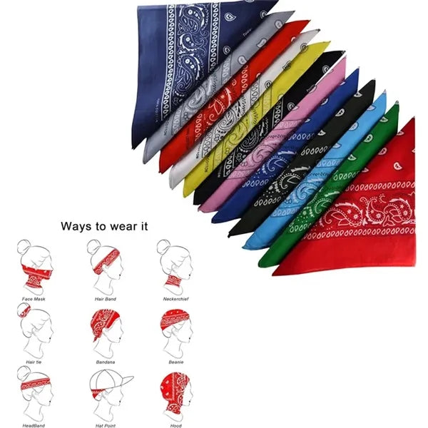 Cotton Bandanna Scarf Head Wear