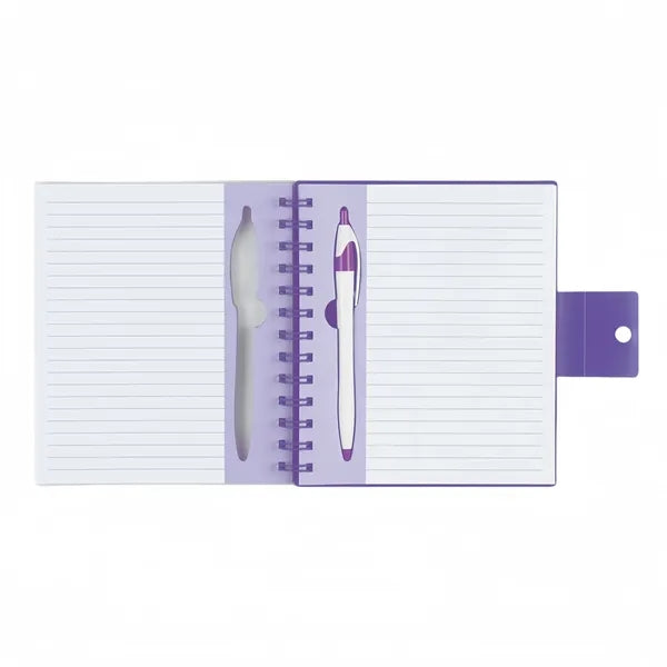 Embedded Pen Spiral Binder Notebook