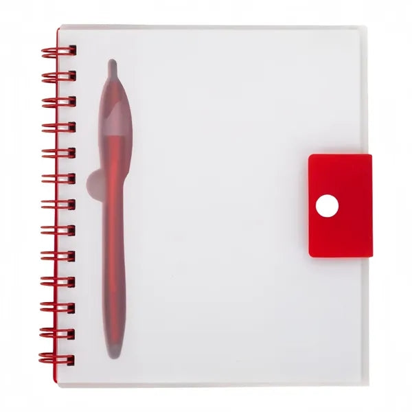 Embedded Pen Spiral Binder Notebook
