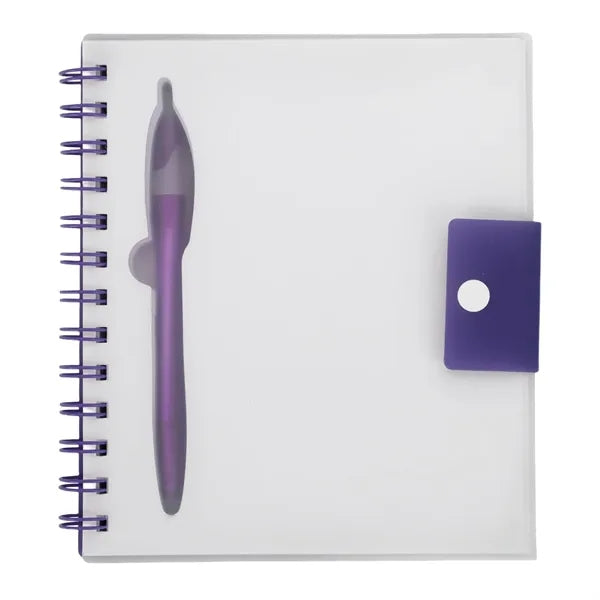 Embedded Pen Spiral Binder Notebook