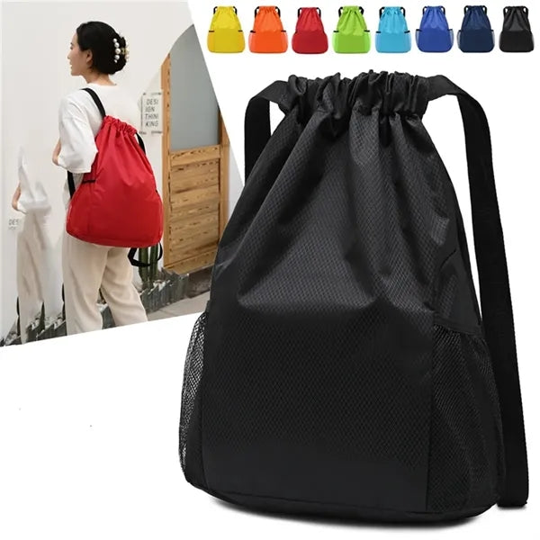 Drawstring Backpack Water Resistant String Bag