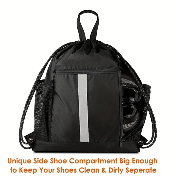 Drawstring Backpack Sports Gym Bag