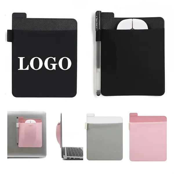 Elastic Adhesive Wireless Mouse Pouch With Pen Holder