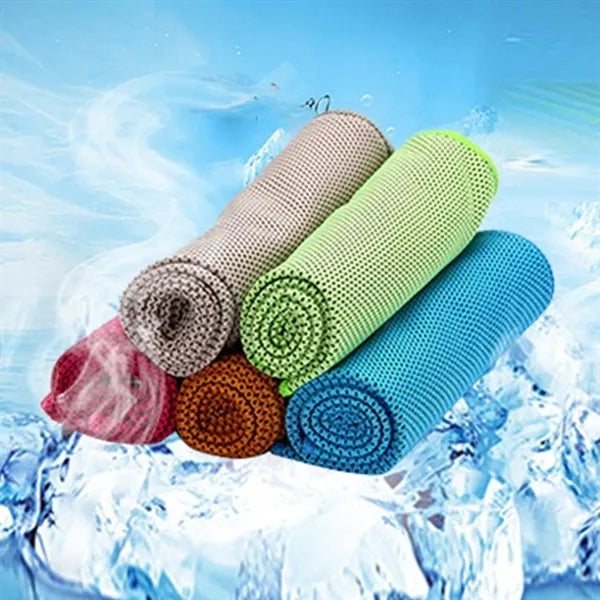 Microfiber Cooling Towel In Water Bottle
