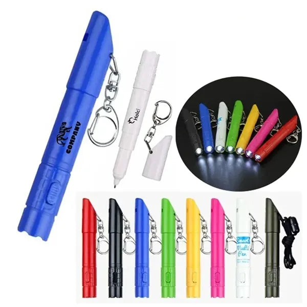 LED Light Whistle Ballpoint Pen
