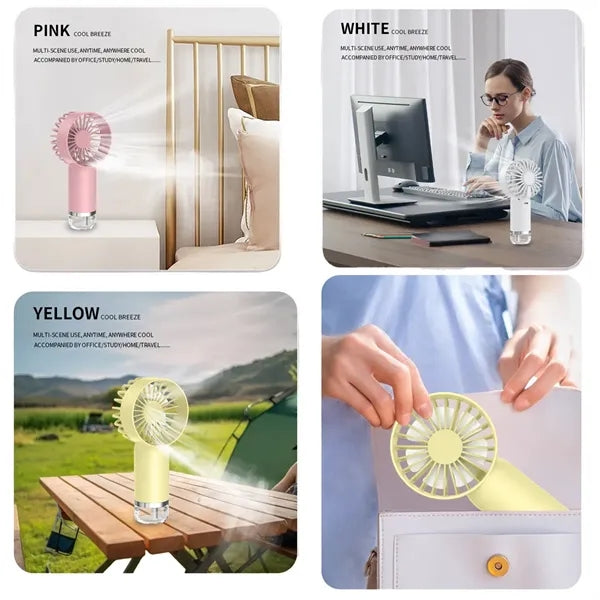 Handheld Mist Cooling USB Desktop Mini Fan