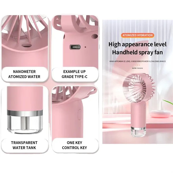 Handheld Mist Cooling USB Desktop Mini Fan