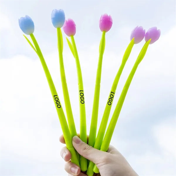 Silicone Color-Changing Tulip Ballpoint Pen