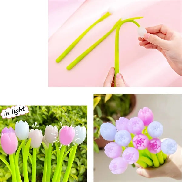 Silicone Color-Changing Tulip Ballpoint Pen