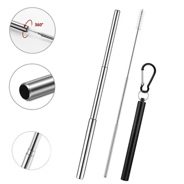 Folding Straw Keychain
