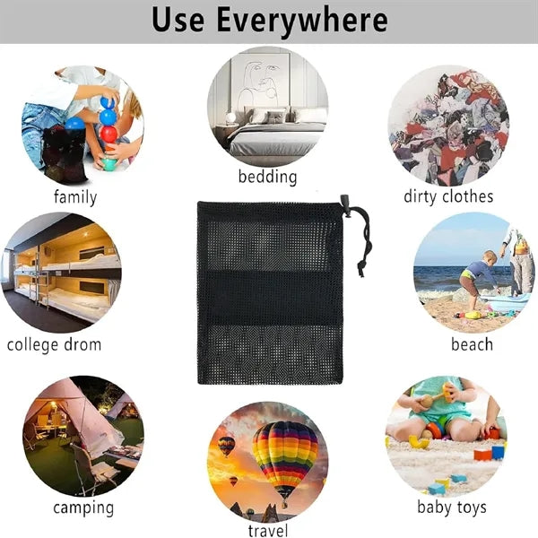 Lightweight Mesh Drawstring Bag