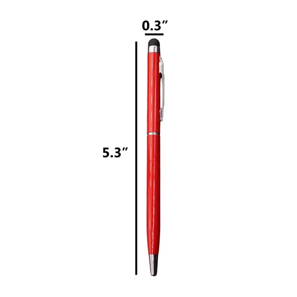 Ergonomic Metal Ballpoint Stylus Pen