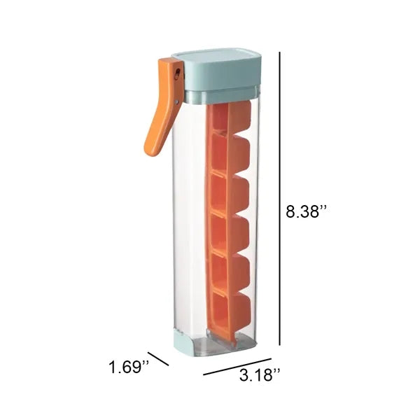 6 Grids Ice Tray With Lid And Bin