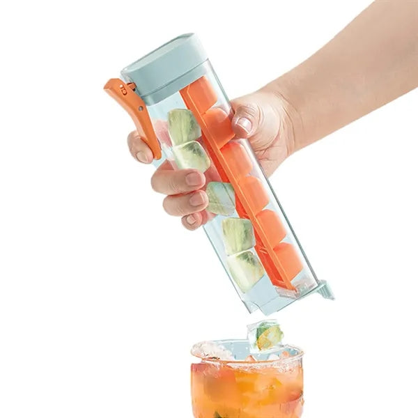 6 Grids Ice Tray With Lid And Bin
