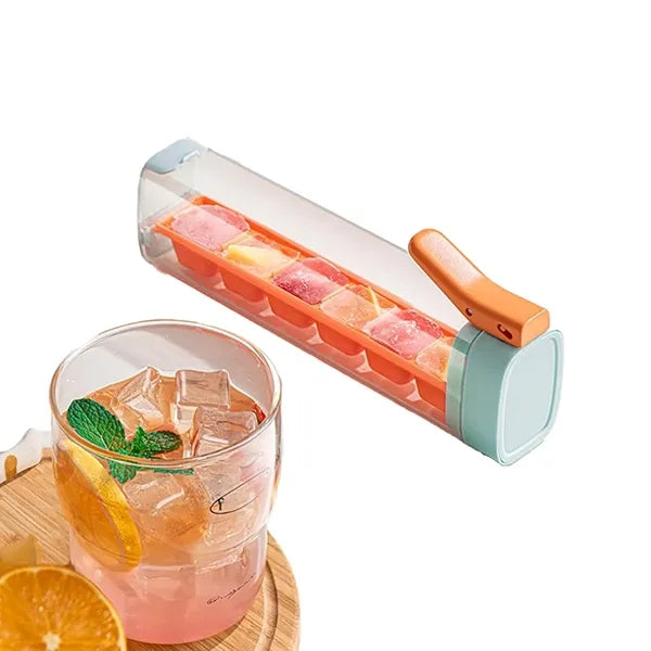 6 Grids Ice Tray With Lid And Bin