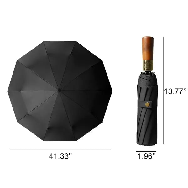Automatic Umbrella With Wood Handle